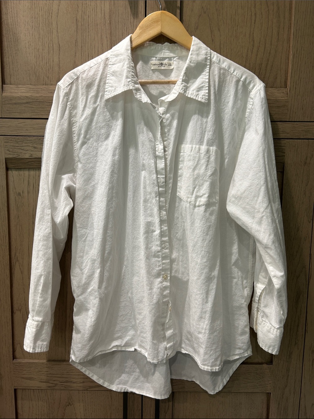 Ladies White Button-Up Shirt